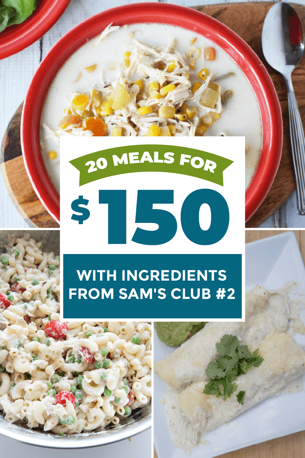 20 Meals for $150 - Sam's Club Meal Plan #2 - Erin Chase Store