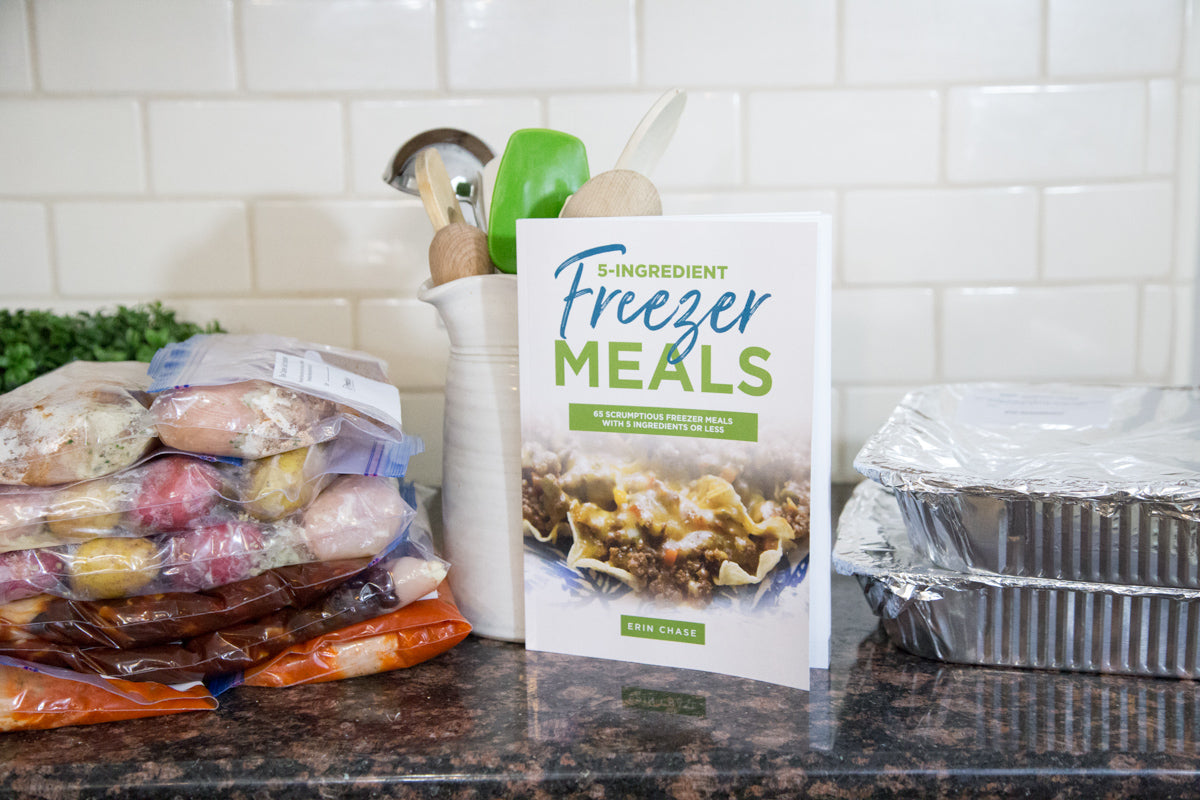 Book & Labels Kit for 5-Ingredient Freezer Meals - Erin Chase Store