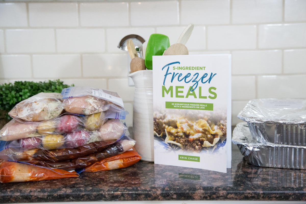 Book &amp; Prep Kit for 5-Ingredient Freezer Meals - Erin Chase Store