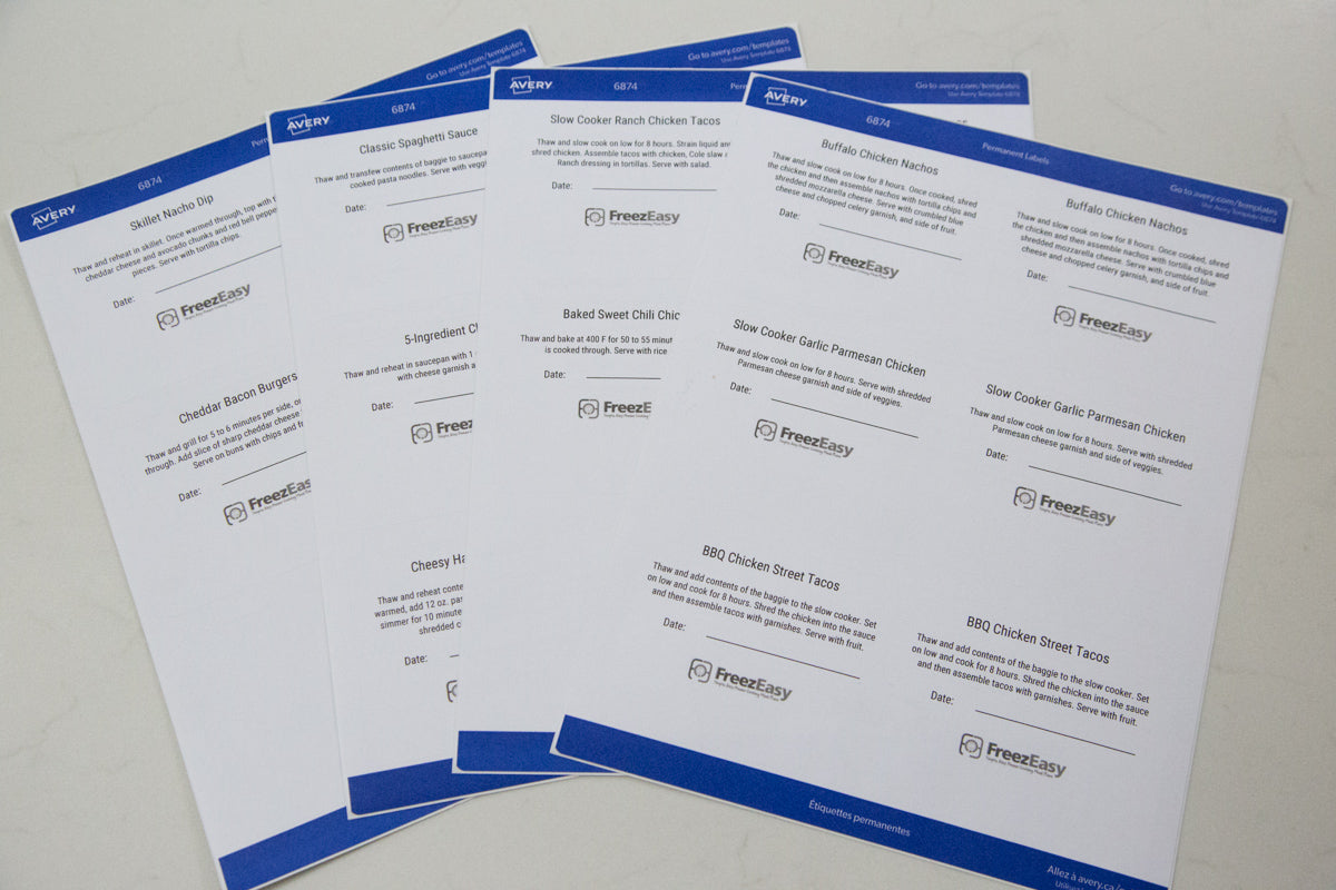 Book & Labels Kit for 5-Ingredient Freezer Meals - Erin Chase Store