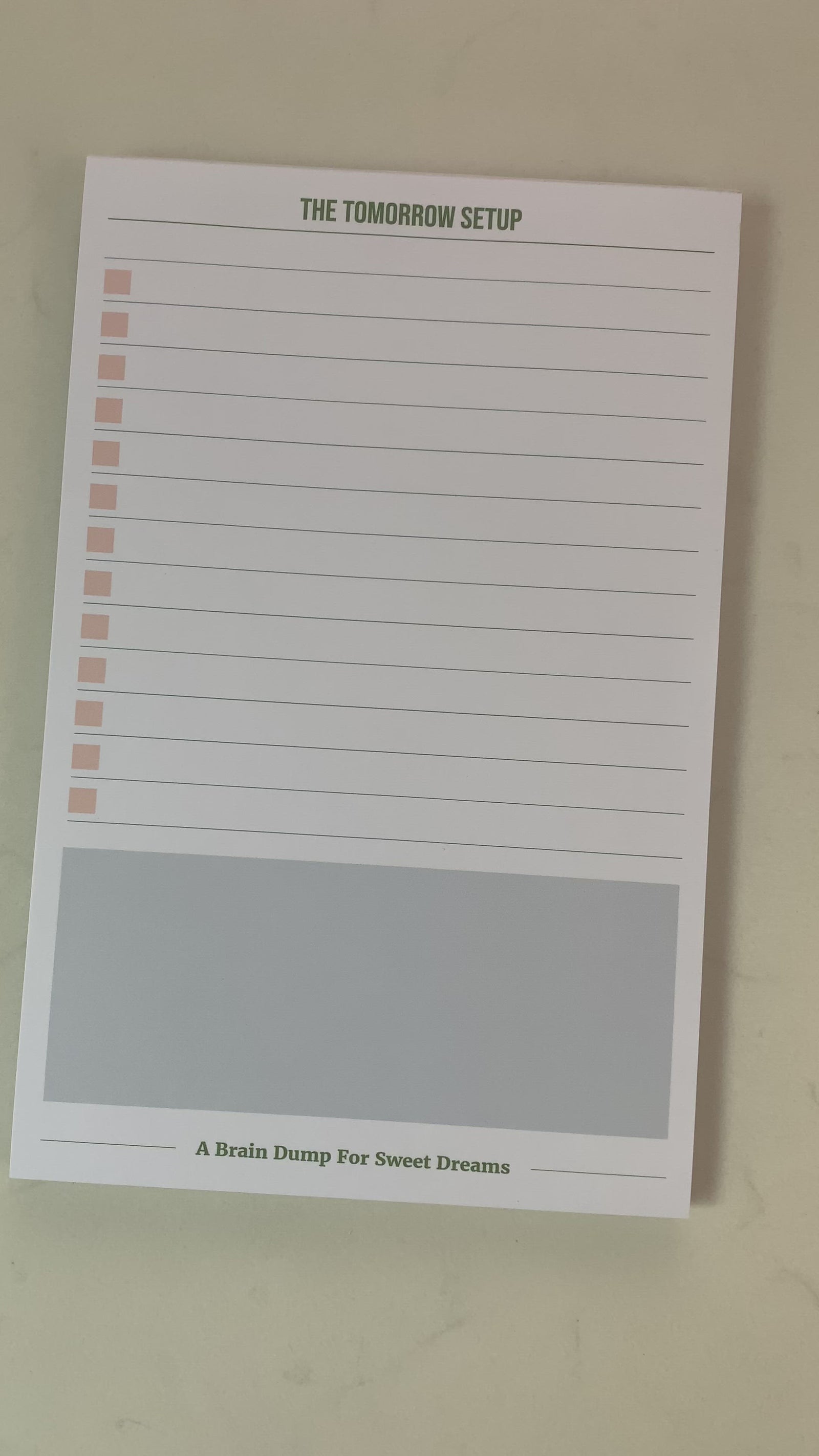 Tomorrow Setup Tearpad