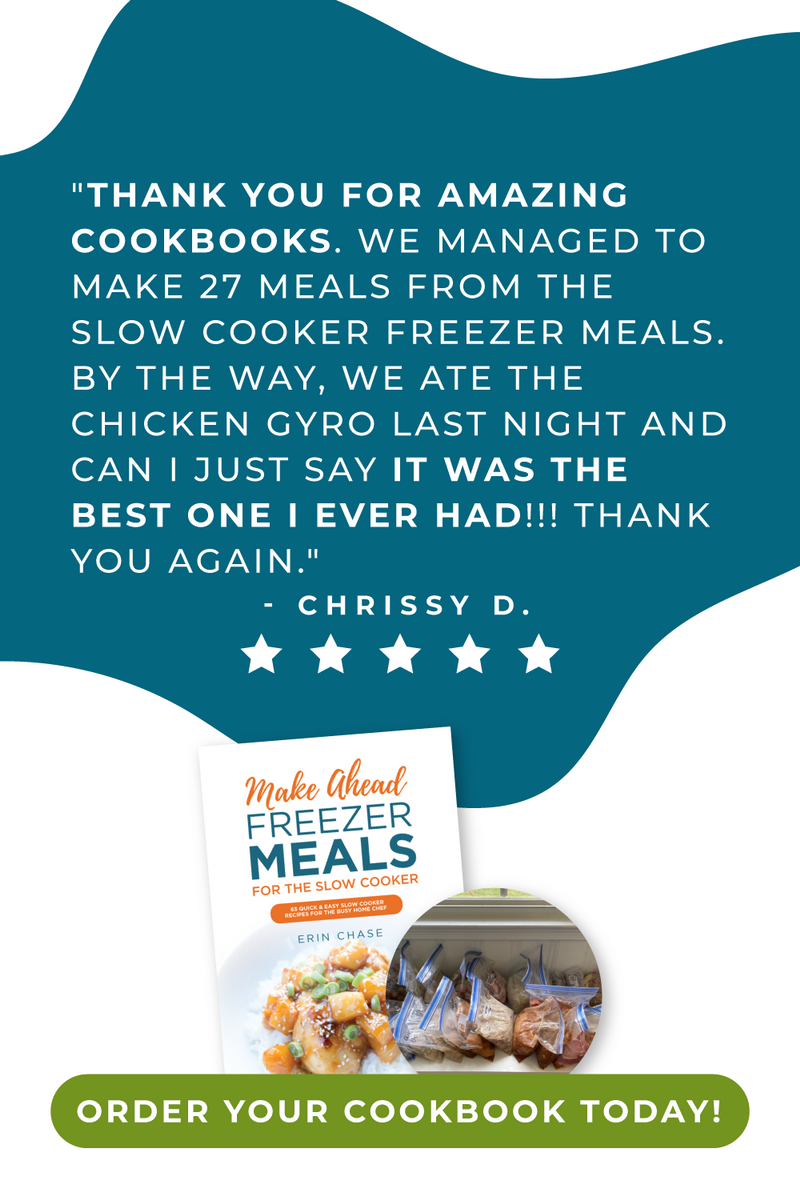 Cookbook - 5-Ingredient Freezer Meals - Erin Chase Store