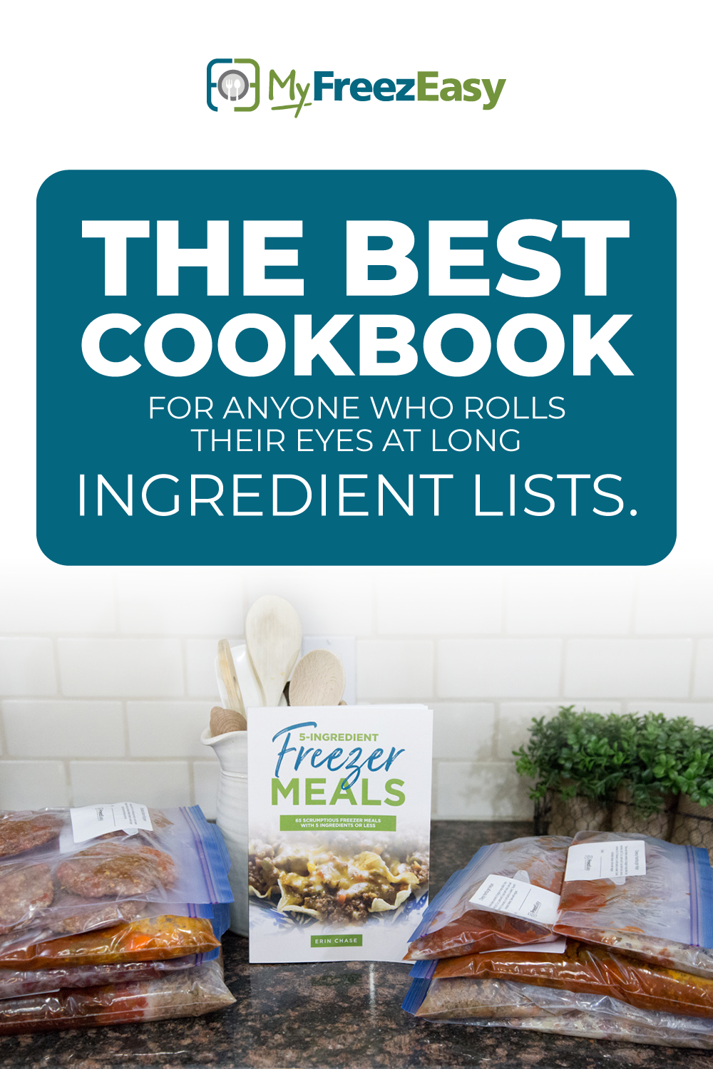 Book & Prep Kit for 5-Ingredient Freezer Meals - Erin Chase Store