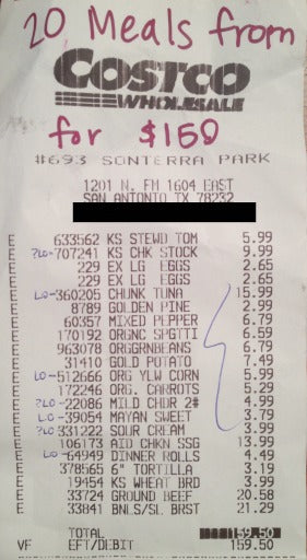 20 Meals for $150 - Meal Plan #2 - Erin Chase Store