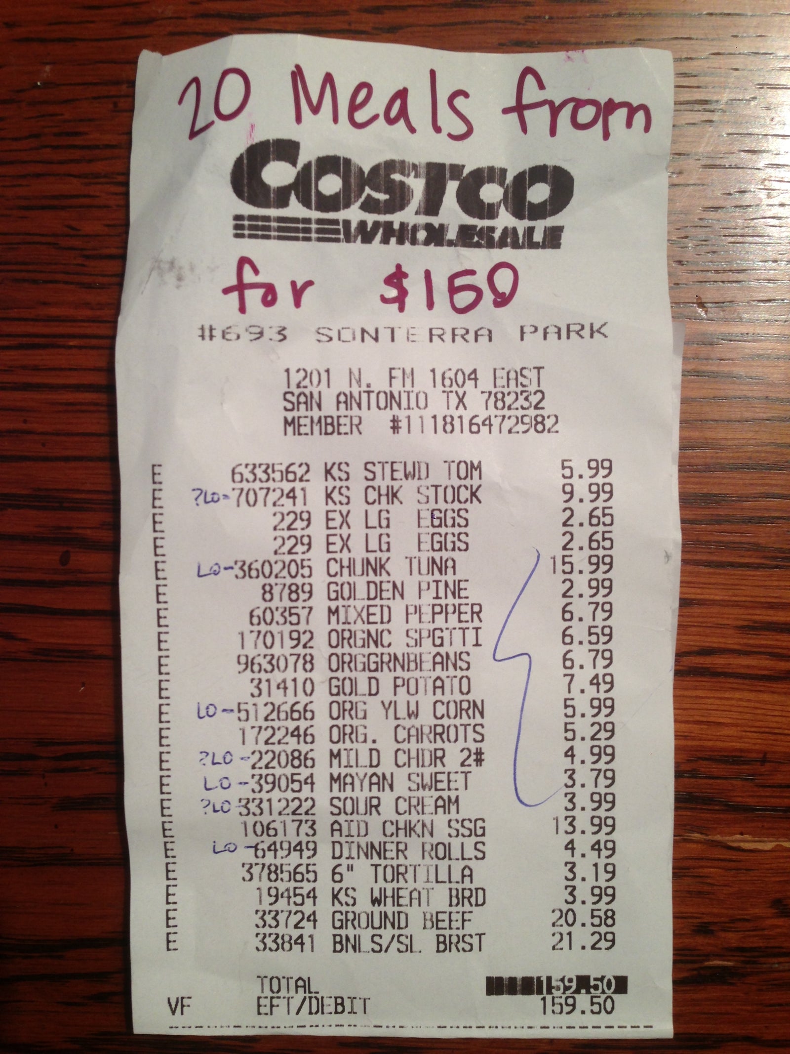 20 Meals for $150 - The Original Meal Plan #1 - Erin Chase Store