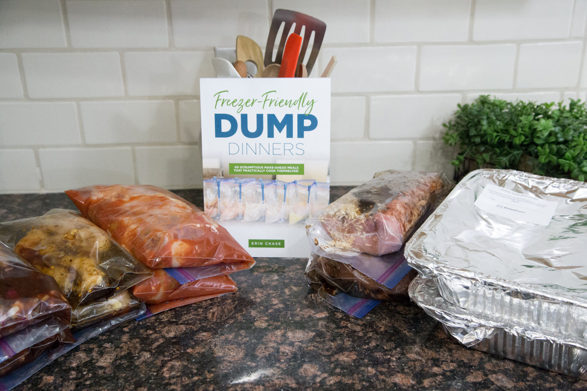 Book &amp; Labels Kit for Dump Dinners Freezer Meals - Erin Chase Store