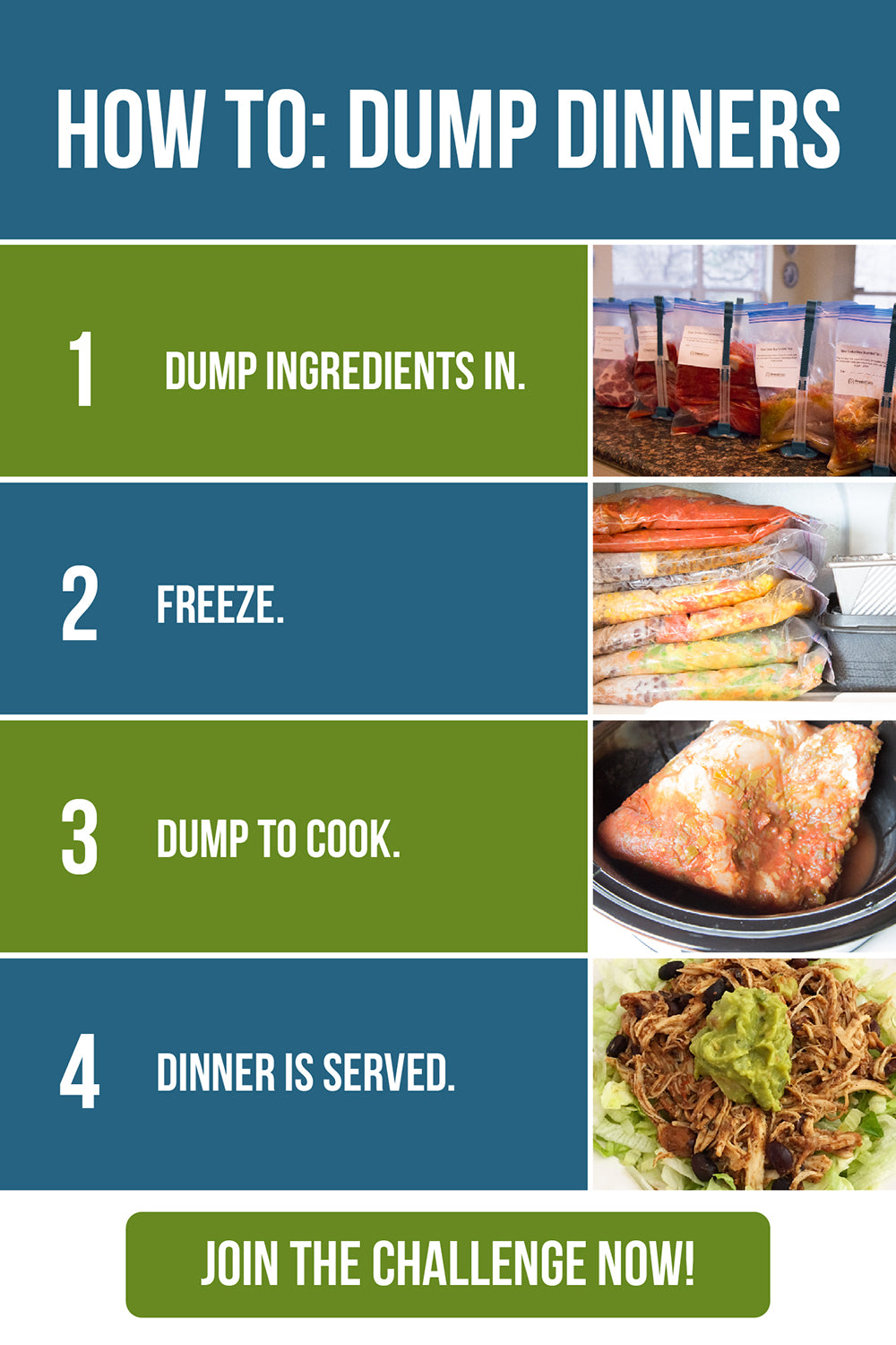 Cookbook - Freezer Friendly Dump Dinners - Erin Chase Store