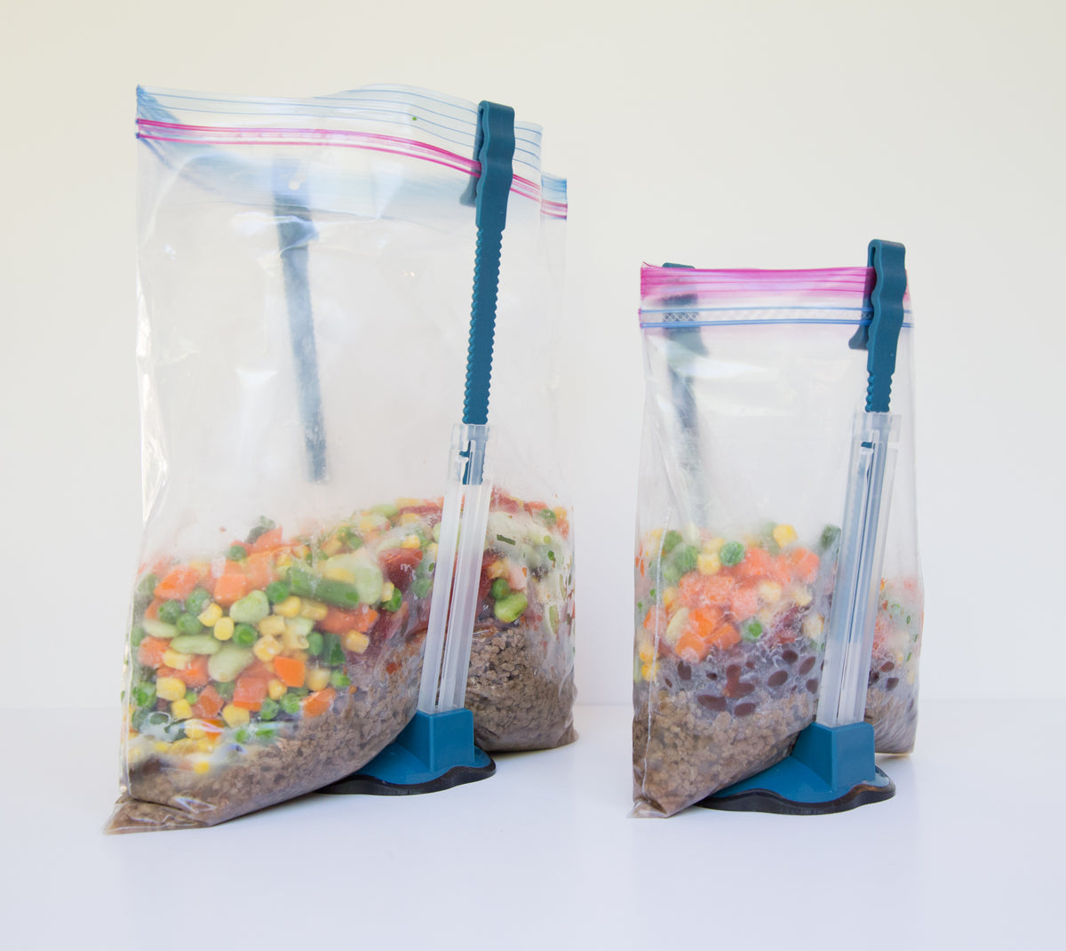 2-pack/4-pack Holder for Food Prep Bag/Plastic Freezer Bag/Ziplock
