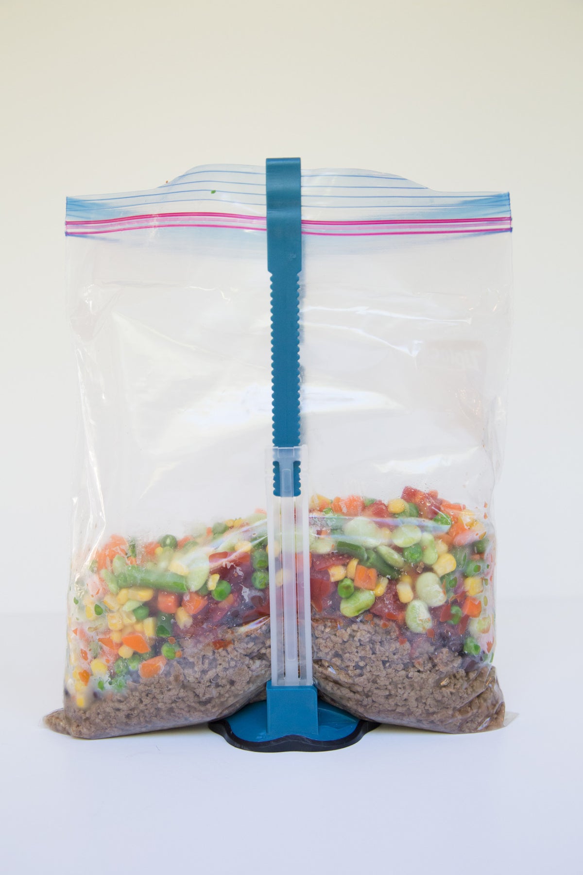Bag Holder for Plastic Bags, Freezer Meal Ziplock Bag Holder Stand