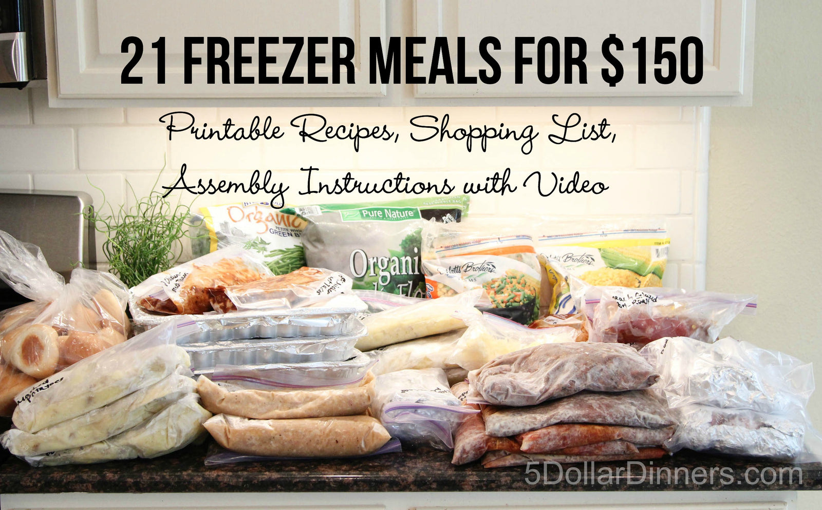 20 Meals for $150 - All Freezer Meals - Erin Chase Store
