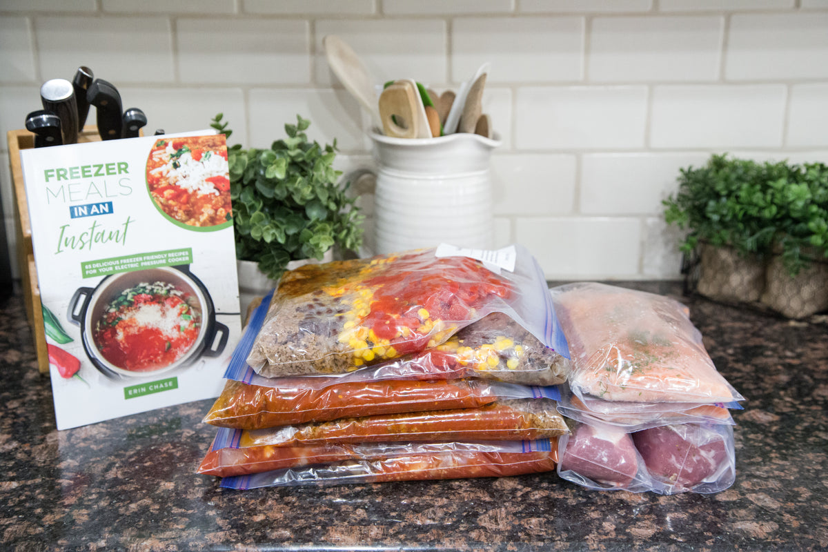 Book &amp; Labels Kit for Freezer to Instant Pot Meals - Erin Chase Store