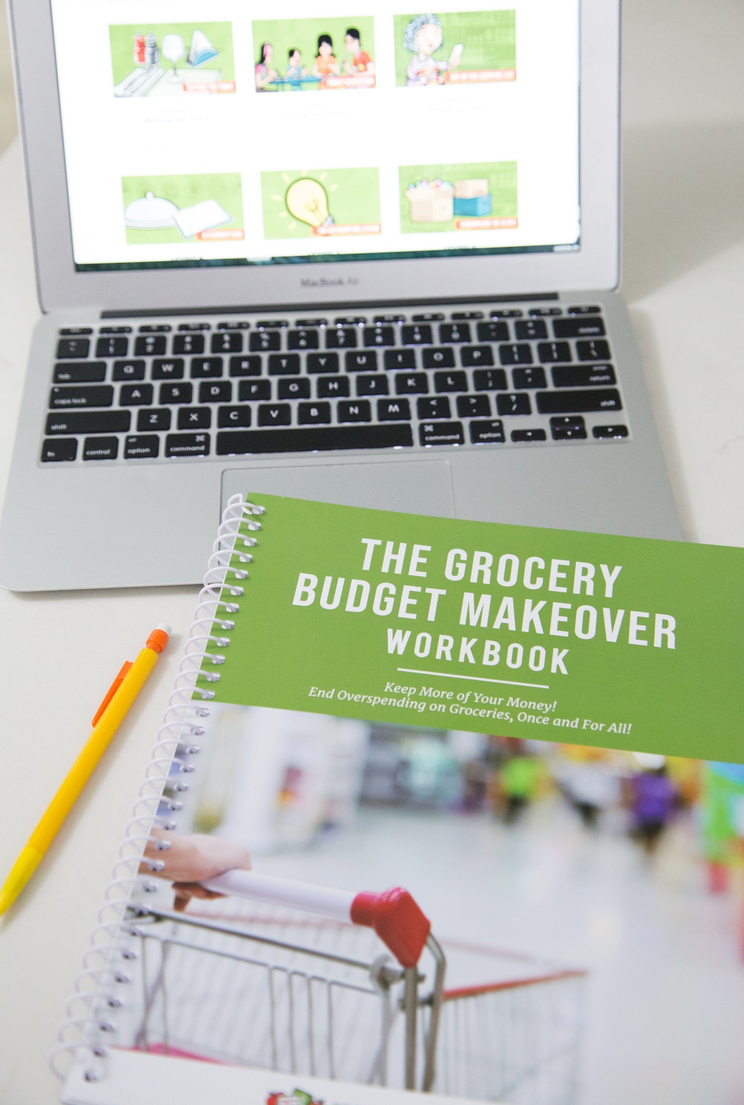 Grocery Budget Makeover: Online Course, Workbook & BONUS Bag Holders - Erin Chase Store