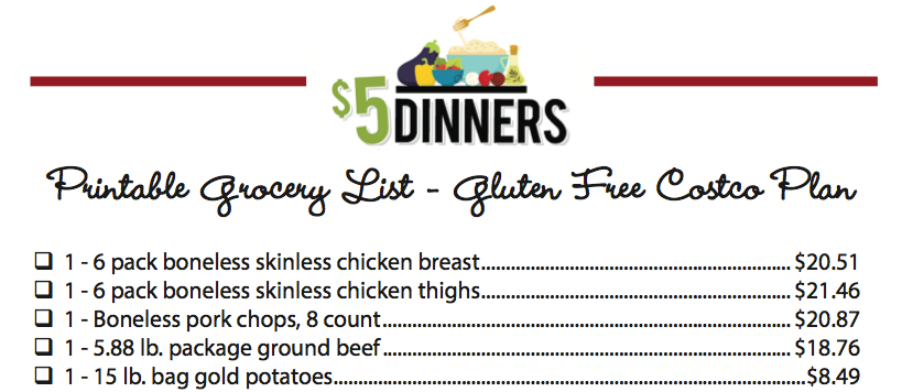 20 Meals for $150 - The Gluten Free Plan #3 - Erin Chase Store