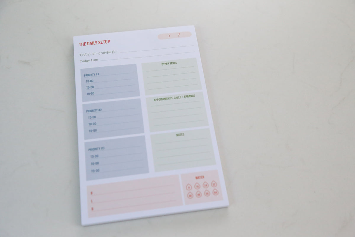 Daily Setup Tearpad - Erin Chase Store