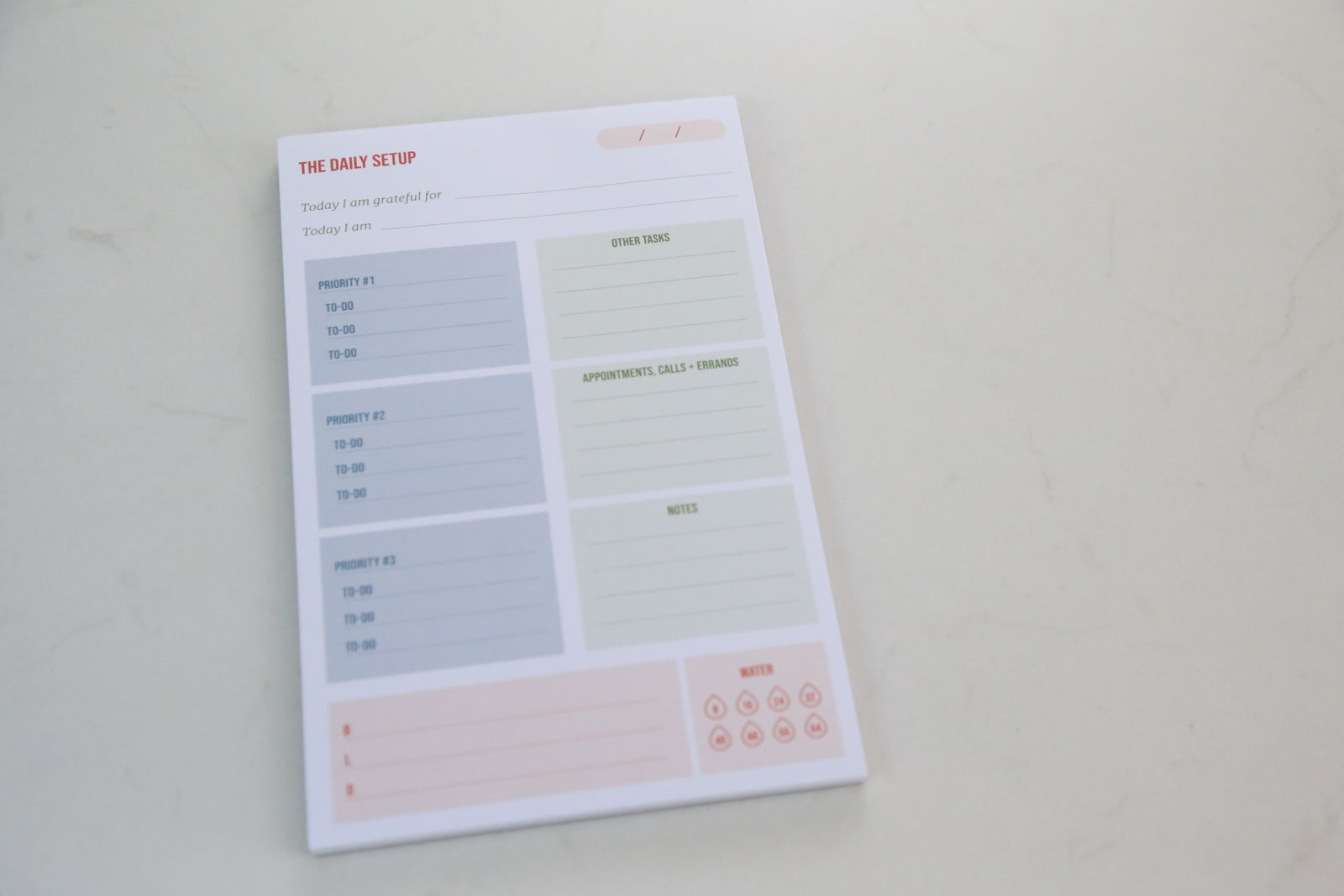 Daily Setup Tearpad - Erin Chase Store