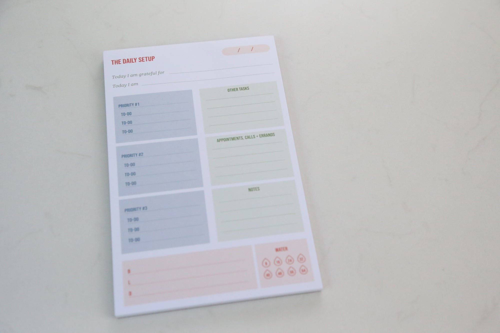 Daily Setup Tearpad - Erin Chase Store