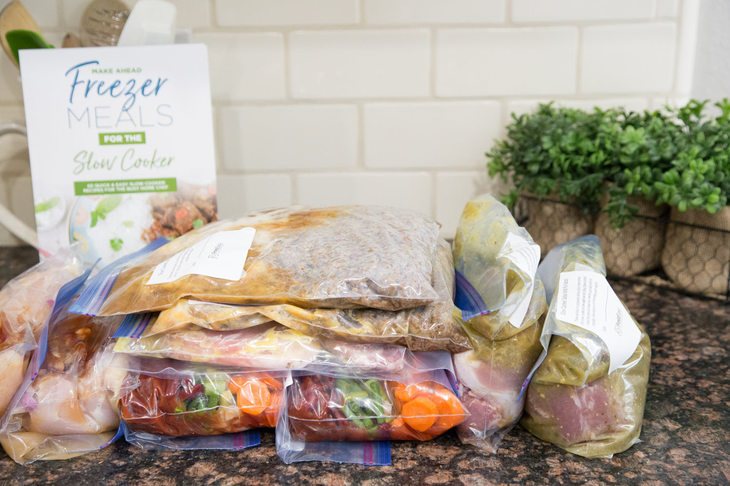 Book & Prep Kit for Freezer to Slow Cooker Meals - Erin Chase Store