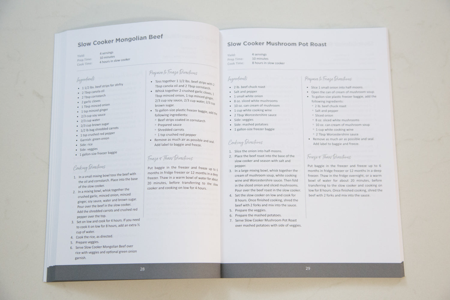 Book & Prep Kit for Freezer to Slow Cooker Meals - Erin Chase Store