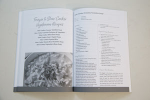 inside pages of slow cooker cookbook