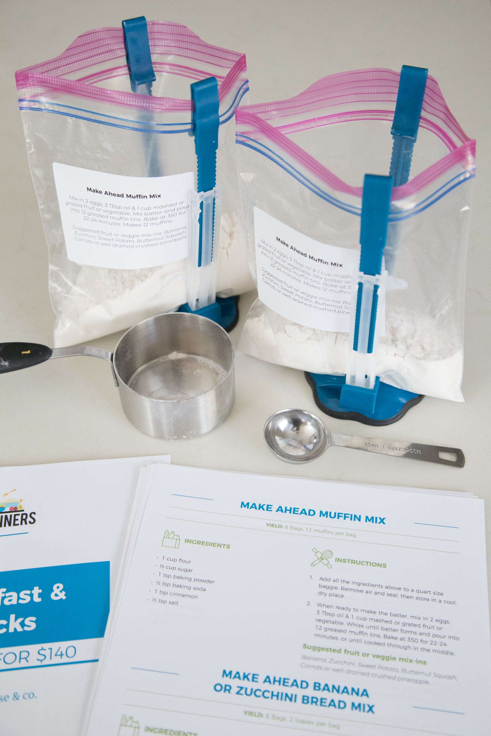 Breakfast & Snacks: PDF + BAG HOLDERS - Erin Chase Store