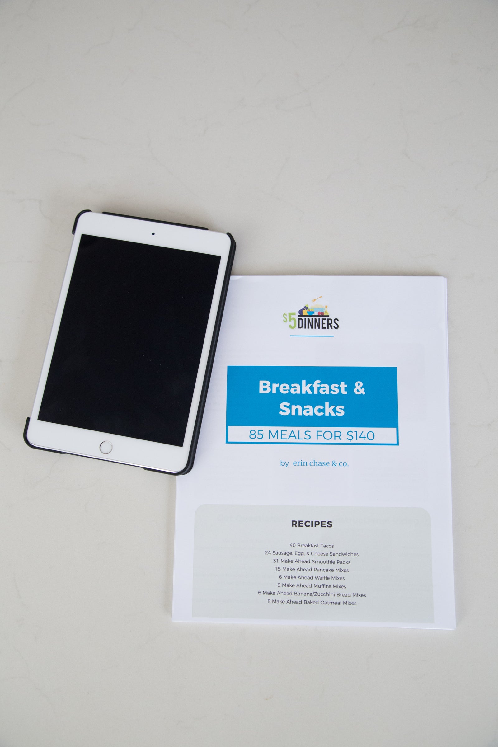 Breakfasts & Snacks: DIGITAL PDF - Erin Chase Store