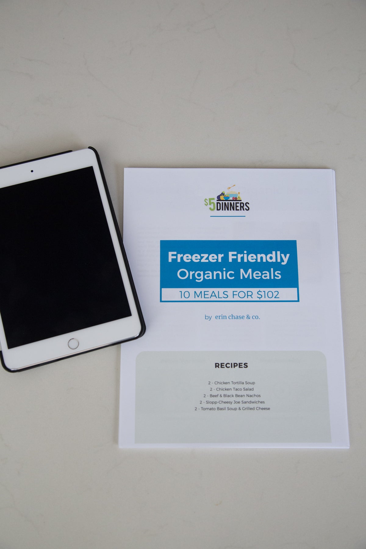 Freezer Friendly Organic Meals: DIGITAL PDF - Erin Chase Store