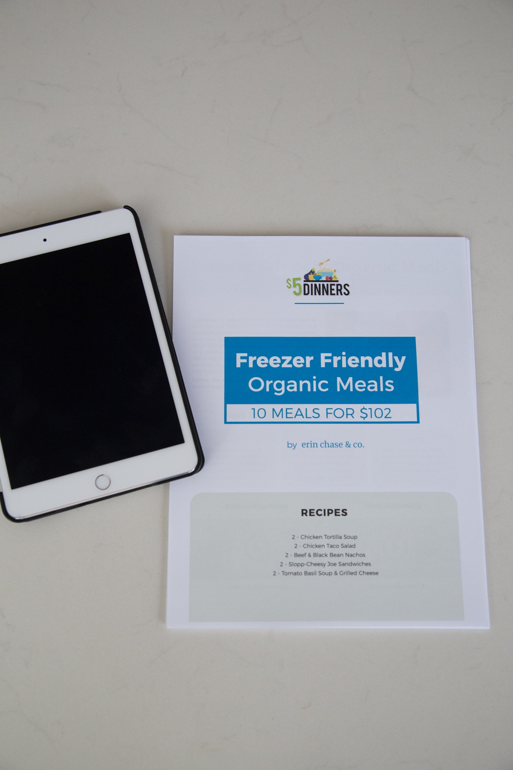 Freezer Friendly Organic Meals: DIGITAL PDF - Erin Chase Store