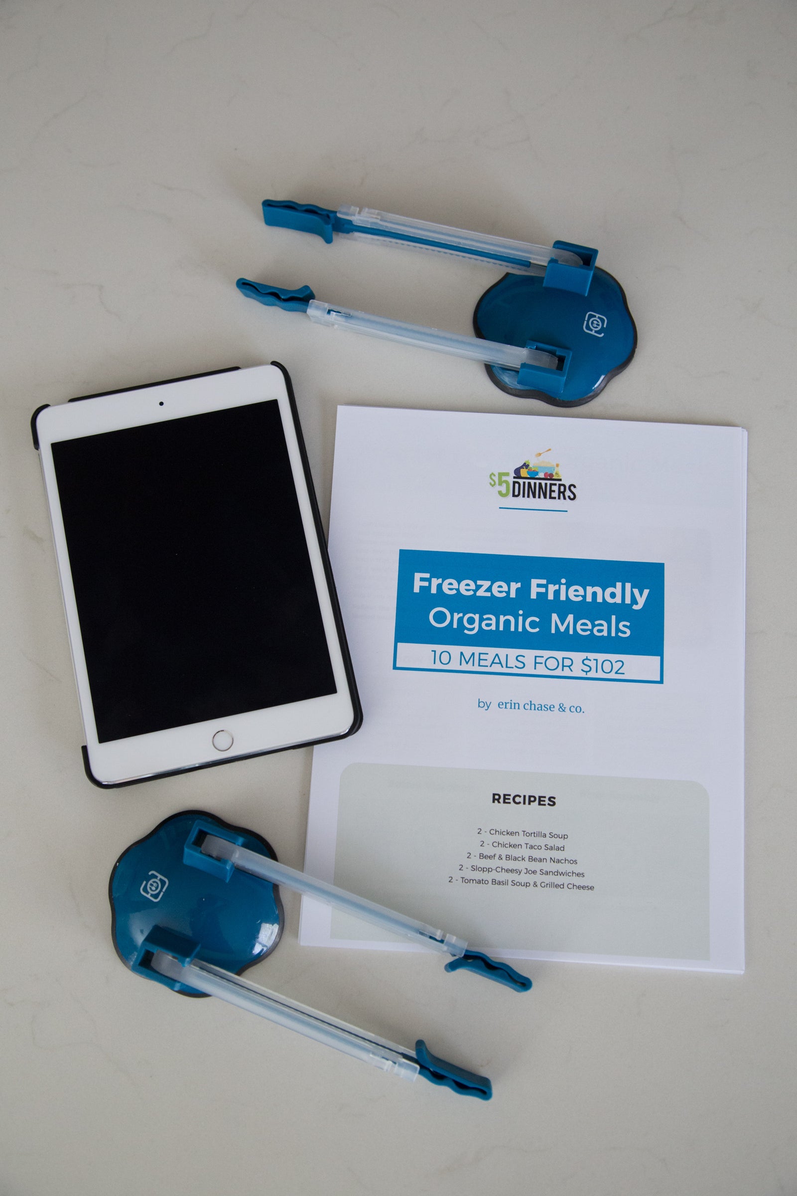 Freezer Friendly Organic Meals: PDF + BAG HOLDERS - Erin Chase Store