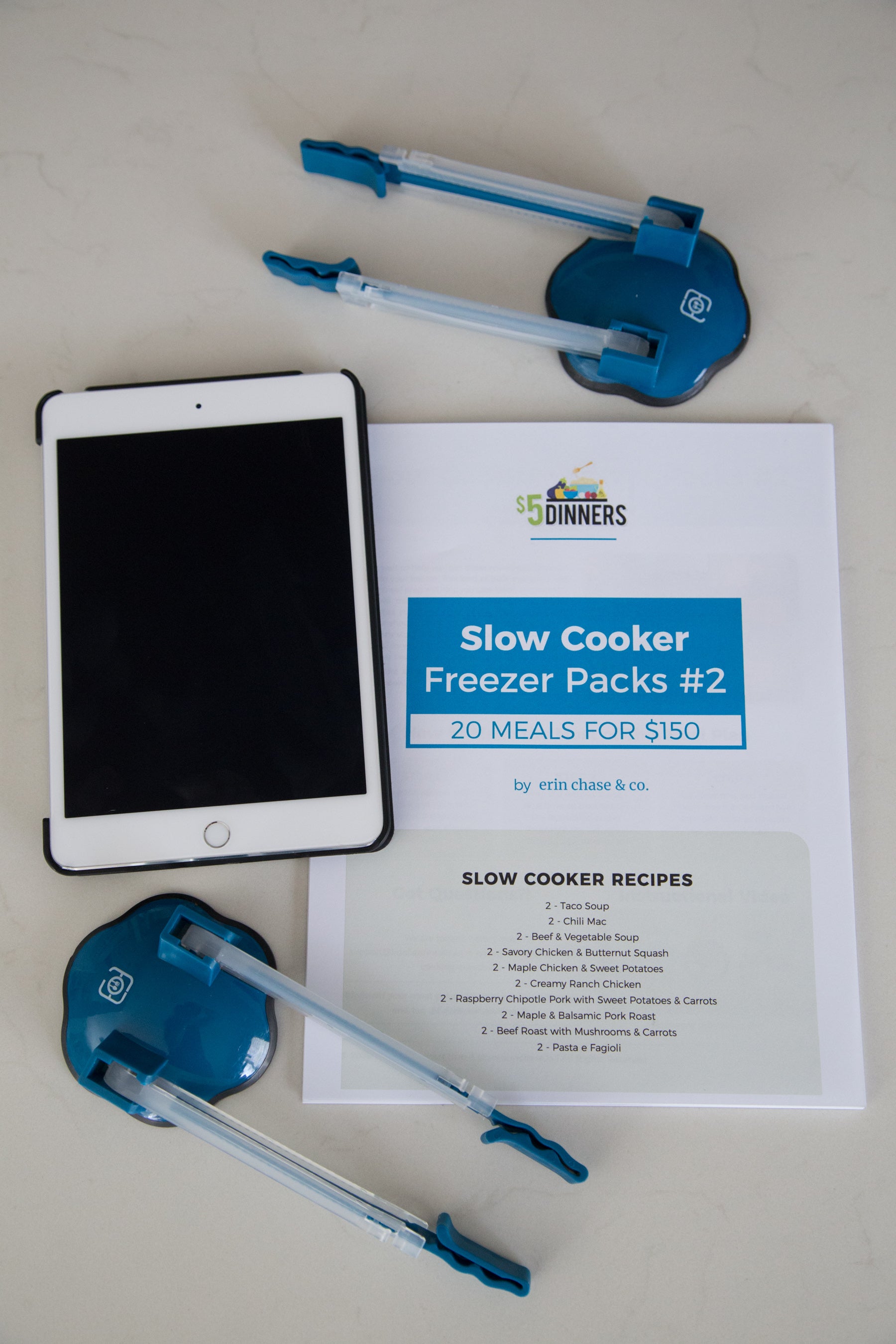 Slow Cooker Freezer Packs #2: PDF + BAG HOLDERS - Erin Chase Store