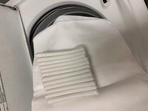 CLOTH WIPES: 12-Pack, White