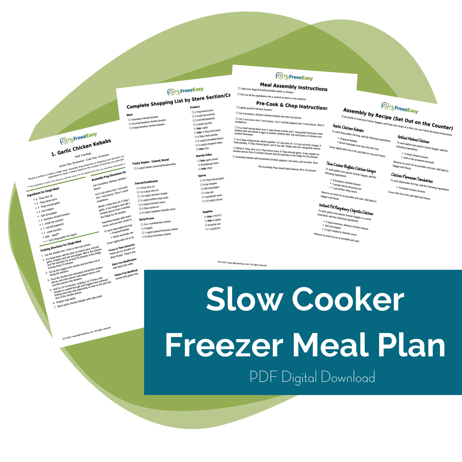 Slow Cooker Freezer Meal Plans