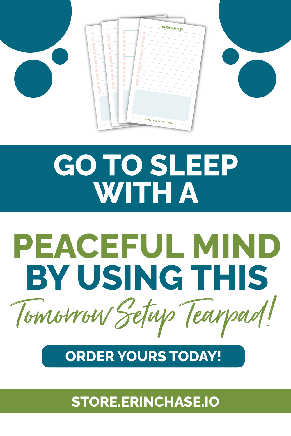 Tomorrow Setup Tearpad - Erin Chase Store