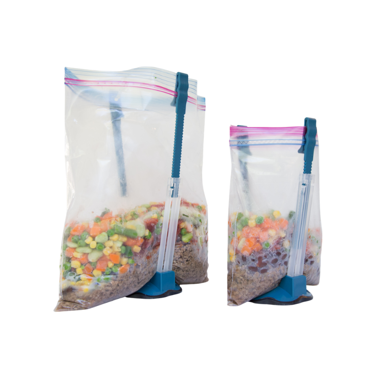 Bag Filler / Ziplock Bag Holder for Filling / Sealable Bag / Vacuum Bag /  Gallon / Quart / Meal Prep 