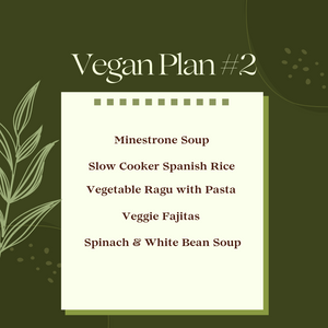 Vegan Freezer Meal Plan #2