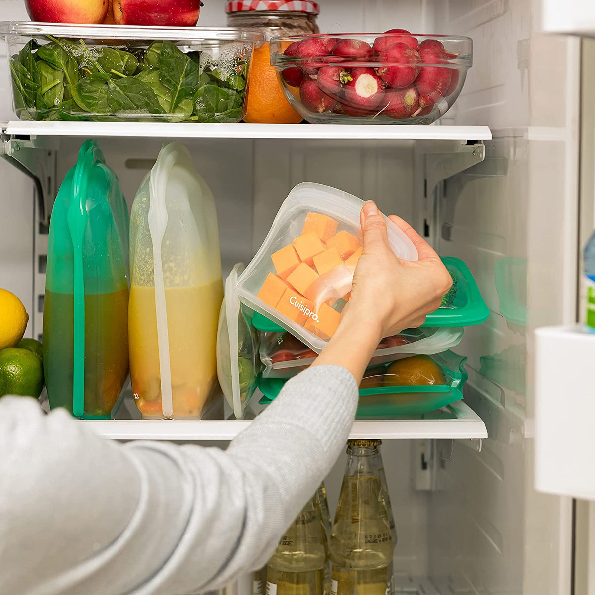 Reusable Food Storage Bag, Clear - Half Gallon - Erin Chase Store