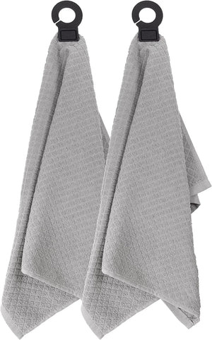 hook and hang towels - gray color