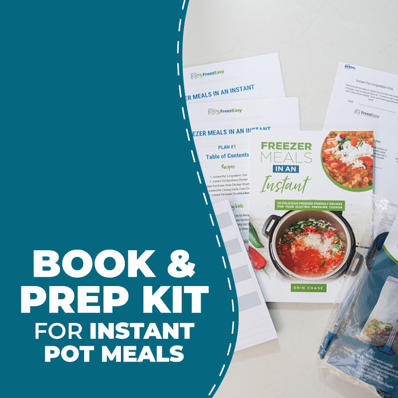Book &amp; Prep Kit for Freezer to Instant Pot Meals - Erin Chase Store