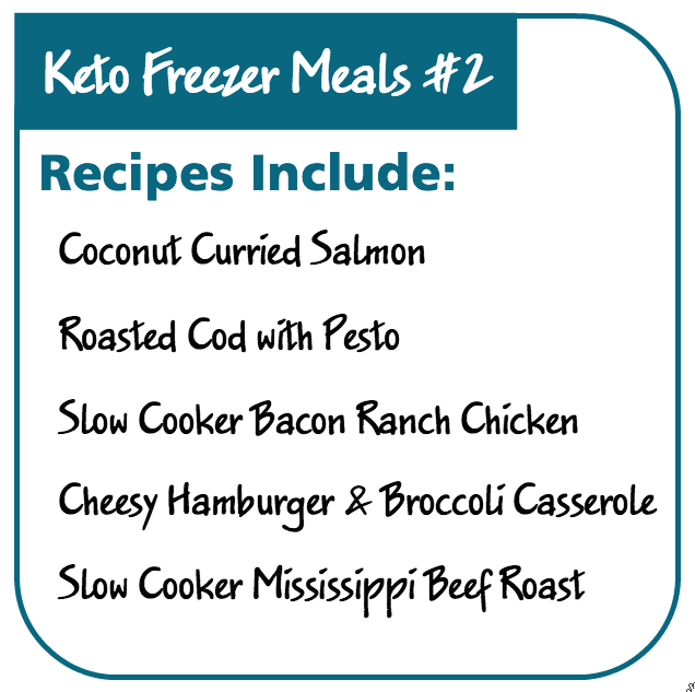 Make-Ahead Freezer Meal Plan for Ketogenic Diet #2 - Erin Chase Store