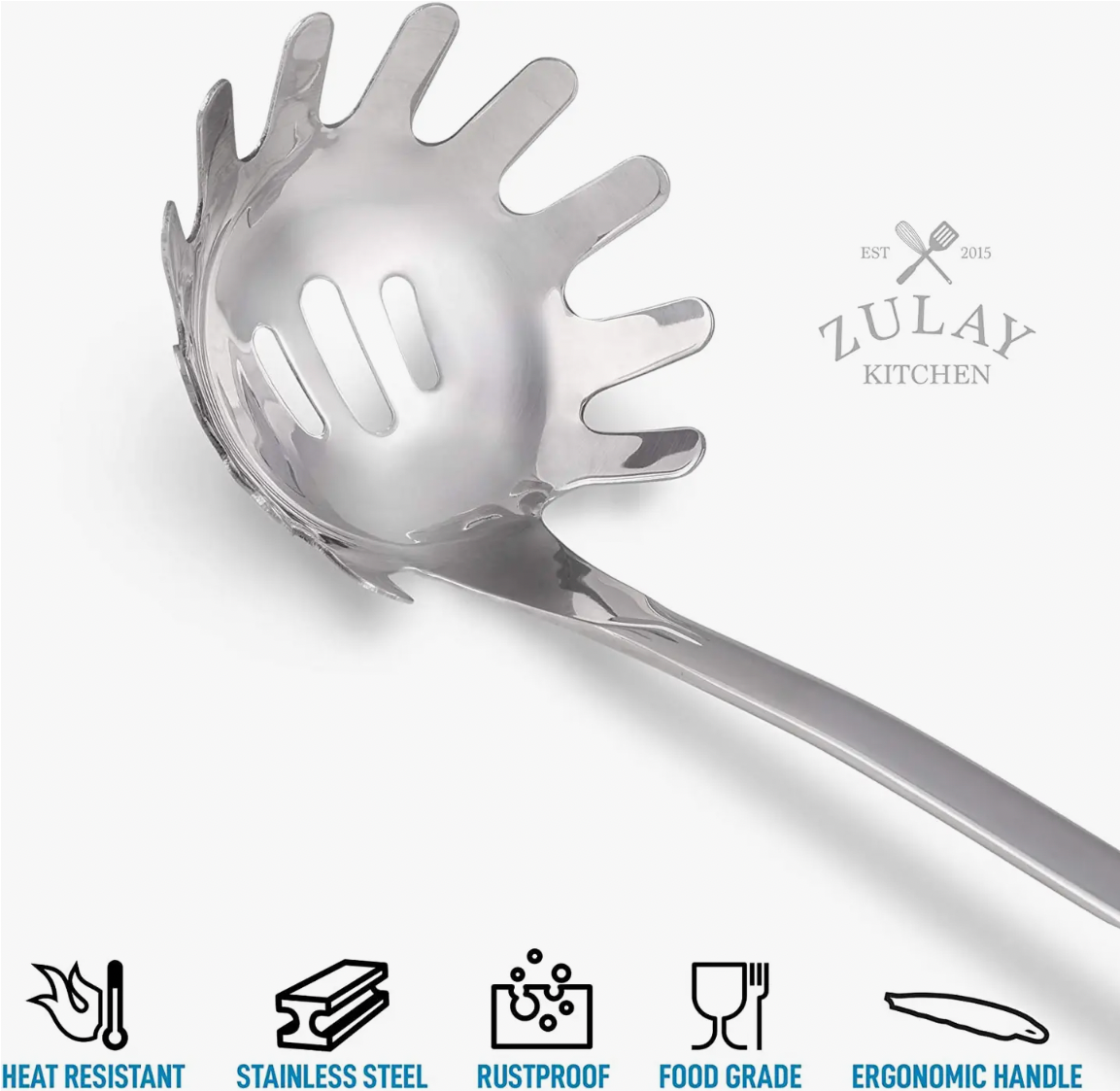 Stainless Pasta Server - Erin Chase Store