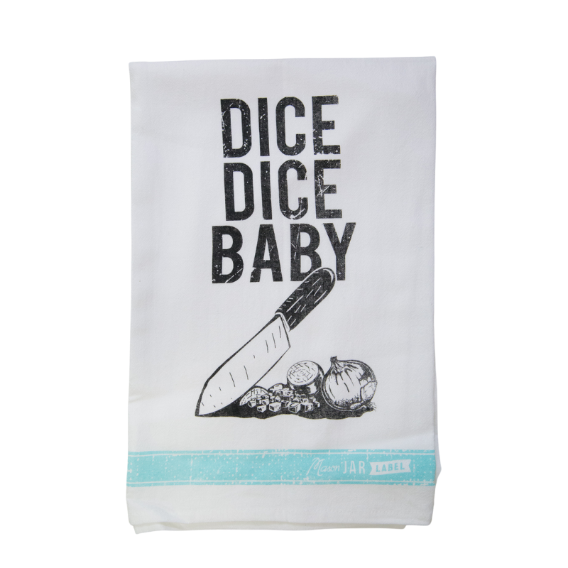 Dice, Dice Baby Tea Towel - Erin Chase Store