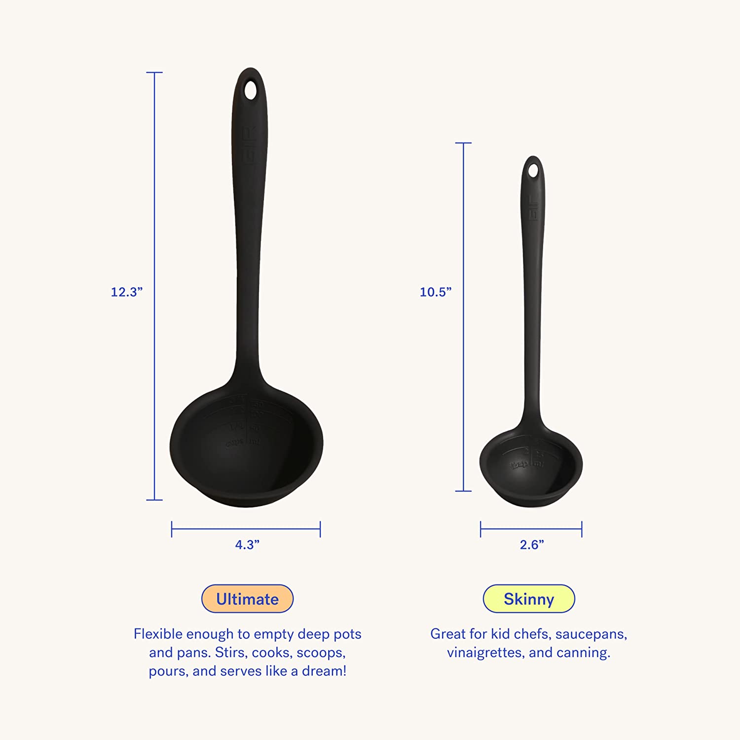 LADLE - Ultimate Flexible, Silicone Ladle - Erin Chase Store